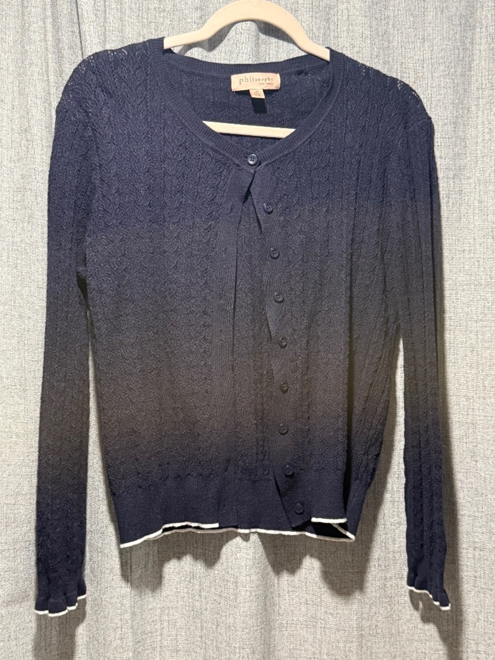 Philosophy cardigan